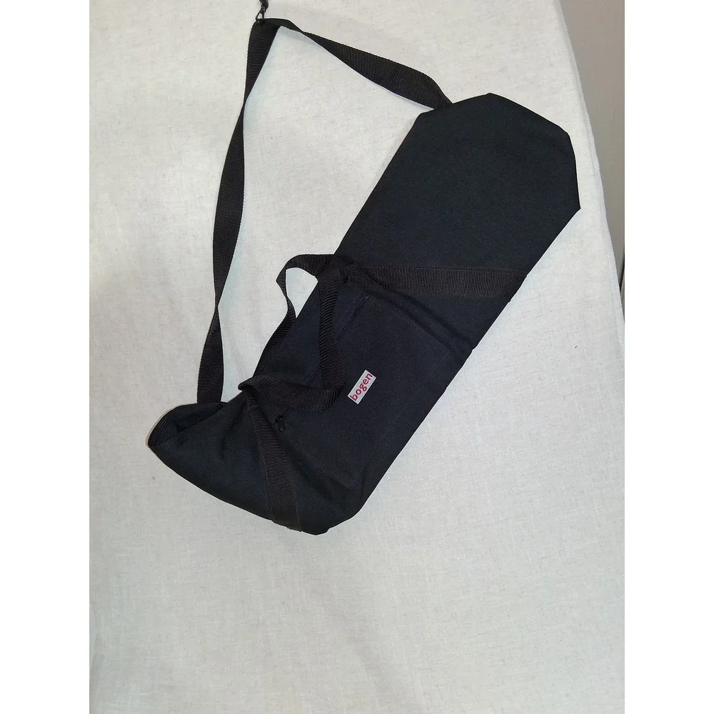 Bogen Tripod Carrying Case Bag Black Canvas 36 Inch Shoulder Strap Zippered Pock